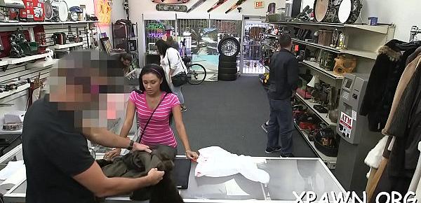  A oral stimulation and sex in shop